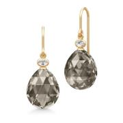 Smokey Crystal Oorbellen Julie Sandlau , Gray , Dames