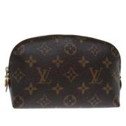 Pre-owned Canvas pouches Louis Vuitton Vintage , Brown , Dames