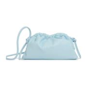 Blauwe Schoudertas met Logo Print Mansur Gavriel , Blue , Dames