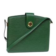 Pre-owned Leather louis-vuitton-bags Louis Vuitton Vintage , Green , D...