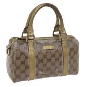 Pre-owned Canvas handbags Gucci Vintage , Yellow , Dames