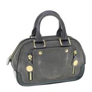 Pre-owned Suede handbags Louis Vuitton Vintage , Gray , Dames