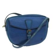 Pre-owned Leather shoulder-bags Louis Vuitton Vintage , Blue , Dames