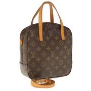 Pre-owned Canvas handbags Louis Vuitton Vintage , Brown , Dames