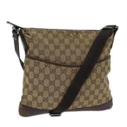 Pre-owned Canvas gucci-bags Gucci Vintage , Beige , Dames