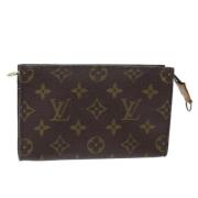 Pre-owned Canvas pouches Louis Vuitton Vintage , Brown , Dames