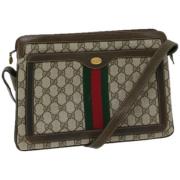 Pre-owned Leather gucci-bags Gucci Vintage , Beige , Dames