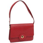 Pre-owned Leather shoulder-bags Louis Vuitton Vintage , Red , Dames