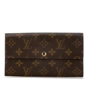 Pre-owned Canvas wallets Louis Vuitton Vintage , Brown , Dames