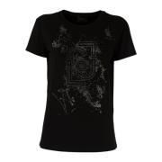 Dames T-shirt Lange Mouw Liu Jo , Black , Dames