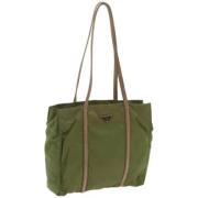 Pre-owned Nylon totes Prada Vintage , Green , Dames