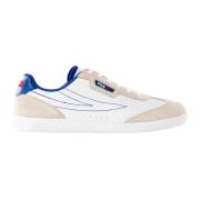 Elegante Heren Sneakers Wit Blauw Fila , White , Heren