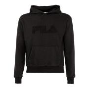 Sportieve Zwarte Hoodie voor Vrouwen Fila , Black , Dames