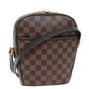 Pre-owned Canvas shoulder-bags Louis Vuitton Vintage , Brown , Dames