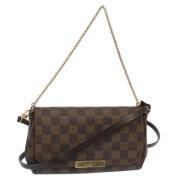 Pre-owned Canvas shoulder-bags Louis Vuitton Vintage , Brown , Dames