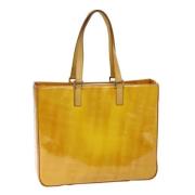 Pre-owned Leather totes Louis Vuitton Vintage , Yellow , Dames