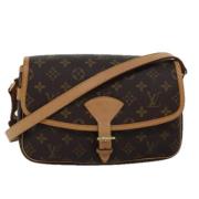 Pre-owned Canvas shoulder-bags Louis Vuitton Vintage , Brown , Dames