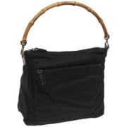 Pre-owned Nylon handbags Gucci Vintage , Black , Dames