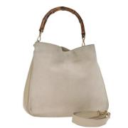 Pre-owned Suede handbags Gucci Vintage , Beige , Dames