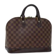 Pre-owned Canvas handbags Louis Vuitton Vintage , Brown , Dames