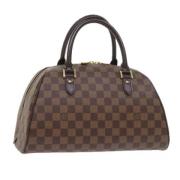 Pre-owned Canvas handbags Louis Vuitton Vintage , Brown , Dames