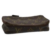 Pre-owned Canvas pouches Louis Vuitton Vintage , Brown , Dames