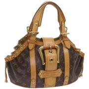 Pre-owned Canvas handbags Louis Vuitton Vintage , Brown , Dames