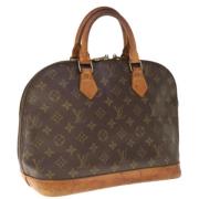 Pre-owned Canvas handbags Louis Vuitton Vintage , Brown , Dames