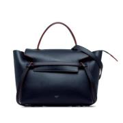 Pre-owned Leather celine-bags Celine Vintage , Blue , Dames