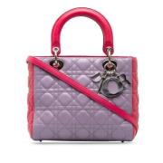 Pre-owned Leather dior-bags Dior Vintage , Purple , Dames