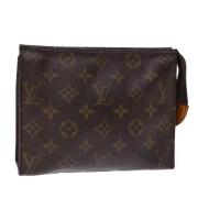 Pre-owned Canvas pouches Louis Vuitton Vintage , Brown , Dames