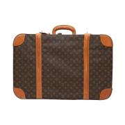 Pre-owned Leather travel-bags Louis Vuitton Vintage , Brown , Dames