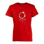 Stijlvolle T-Shirt Collectie voor Mannen Trussardi , Red , Heren