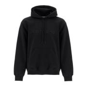 Gezellige hoodie met geborduurde letters Carhartt Wip , Black , Heren