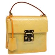 Pre-owned Leather handbags Louis Vuitton Vintage , Yellow , Dames