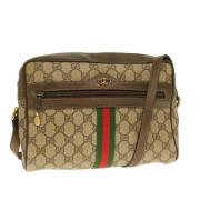 Pre-owned Canvas gucci-bags Gucci Vintage , Beige , Dames