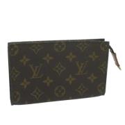 Pre-owned Canvas pouches Louis Vuitton Vintage , Brown , Dames