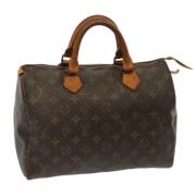 Pre-owned Canvas handbags Louis Vuitton Vintage , Brown , Dames