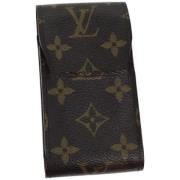 Pre-owned Canvas pouches Louis Vuitton Vintage , Brown , Dames