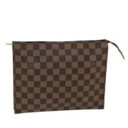 Pre-owned Canvas pouches Louis Vuitton Vintage , Brown , Dames