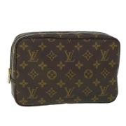 Pre-owned Canvas clutches Louis Vuitton Vintage , Brown , Dames