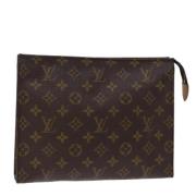 Pre-owned Canvas pouches Louis Vuitton Vintage , Brown , Dames