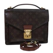 Pre-owned Canvas handbags Louis Vuitton Vintage , Brown , Dames