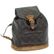 Pre-owned Canvas backpacks Louis Vuitton Vintage , Brown , Dames