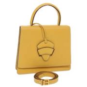 Pre-owned Leather handbags Loewe Pre-owned , Yellow , Dames