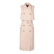 Beige Trench Coats voor Vrouwen Burberry , Beige , Dames