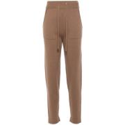 Kameelwol Broek Max Mara , Brown , Dames