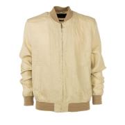 Beige Linnen Bomberjack Heren Liu Jo , Beige , Heren