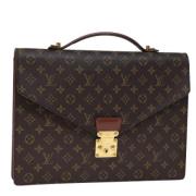 Pre-owned Canvas handbags Louis Vuitton Vintage , Brown , Dames