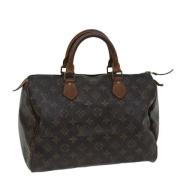 Pre-owned Canvas handbags Louis Vuitton Vintage , Brown , Dames